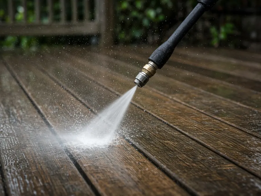 Pressure Washing example